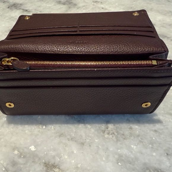 🍷 Mulberry Continental Tree Small Classic Wallet – Oxblood Grained Leather 🍷 - Picture 6 of 11